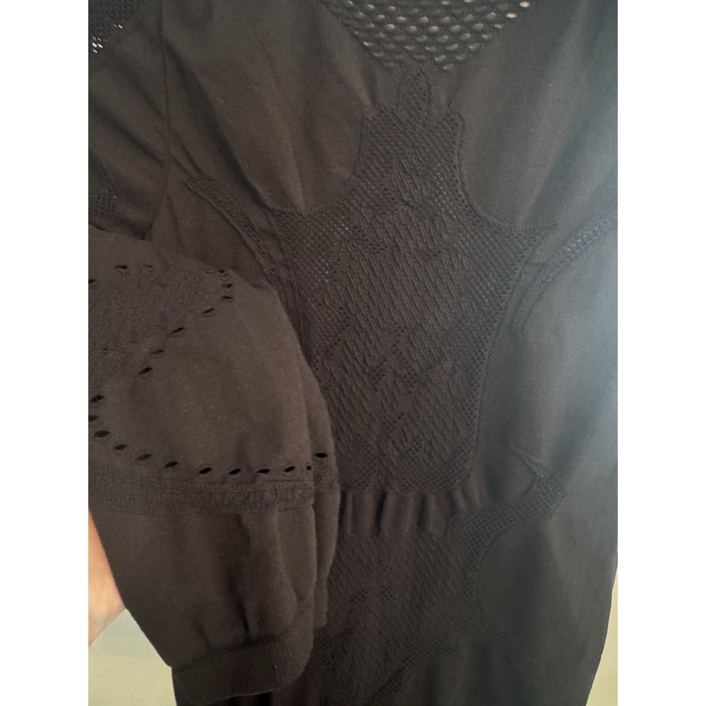 Intimately Free People Black Seamless Long Sleeve Bodycon Dress XS/S Minimalist - Picture 5 of 8